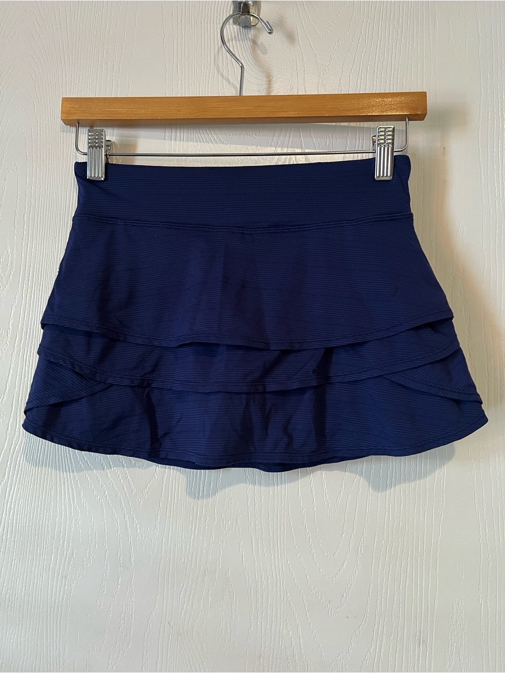 Athleta Girl Swing Skirt Navy Blue Athletic Fit Tennis Running Layered Sz 8-10